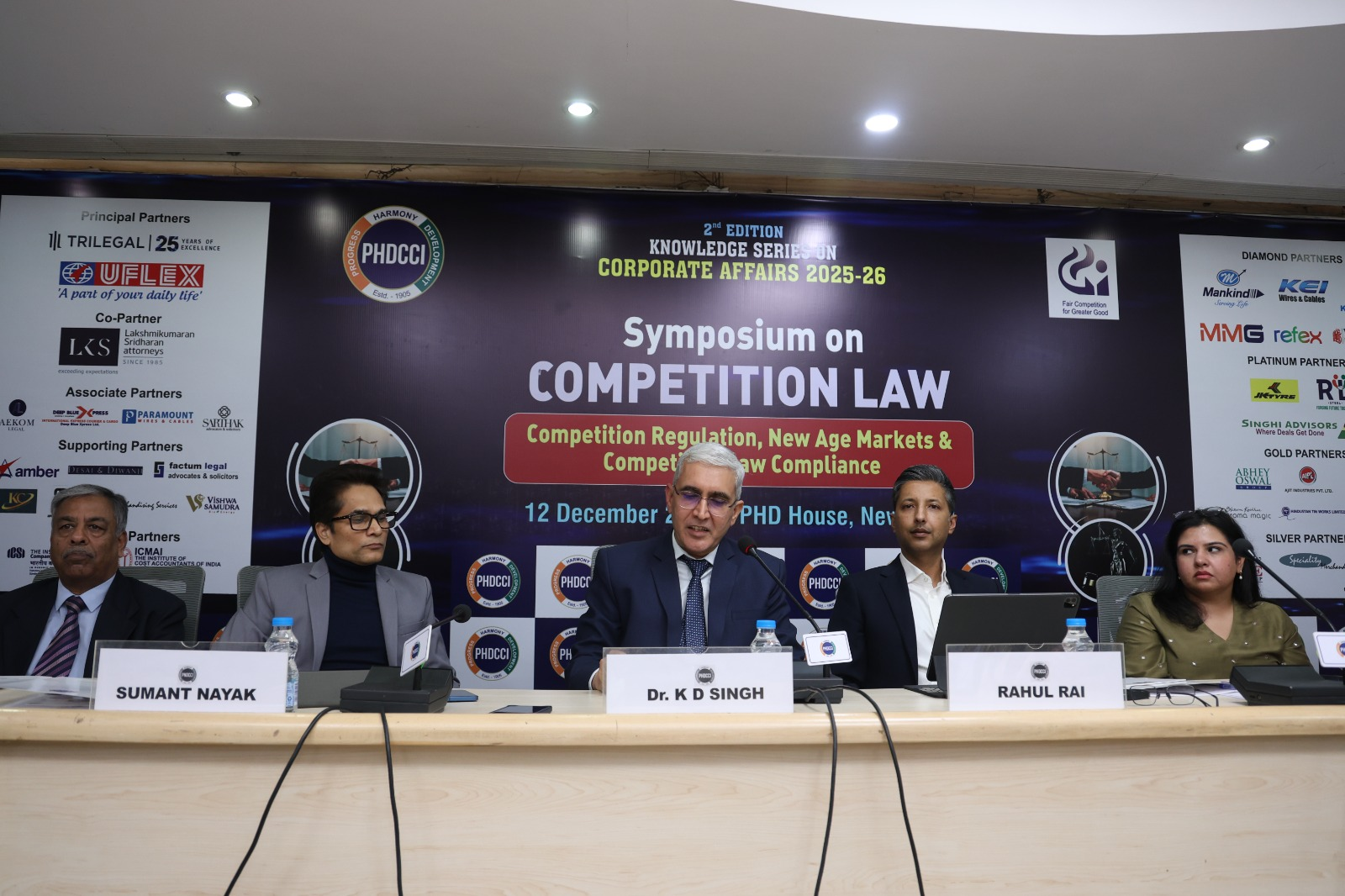 CCI Director K D Singh addresses ‘Symposium on Competition Law’
